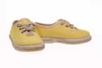 ZAPATILLAS INFANTILES DE LONA VERDE CON CORDONES Y SUELA DE YUTE