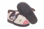 ZAPATILLA DE CASA NIÑA VICTORIA CON VELCRO