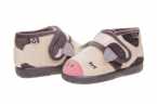 ZAPATILLA DE CASA NIÑA VICTORIA CON VELCRO