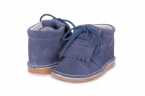 BOTA BEBÉ EN SERRAJE CON CORDONES