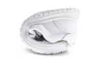 Zapatos deportivos barefoot Pablosky blancos  con doble velcro y puntera reforzada. Tallas 24-34