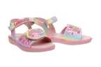 SANDALIA NIÑA LELLI KELLY EN GLITTER CON DOBLE VELCRO