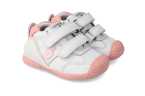 Biomecanics primeros pasos niña | Blanco rosa y velcro