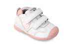 Biomecanics primeros pasos niña | Blanco rosa y velcro