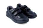 Zapato colegial con velcro y puntera reforzada  Biomecanics 231016 en negro. Tallas 28–41