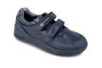 Zapato colegial con velcro y puntera reforzada  Biomecanics 231016 en azul marino. Tallas 28–41