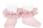 Calcetines para Bebé y Niña Cóndor con Volante de Tul – Elegancia y Dulzura