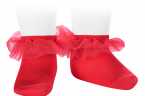 Calcetines para Bebé y Niña Cóndor con Volante de Tul – Elegancia y Dulzura