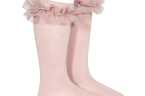 Calcetines Altos con Volante de Tul - Cóndor | Elegancia y Comodidad para Niñas