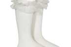Calcetines Altos con Volante de Tul - Cóndor | Elegancia y Comodidad para Niñas