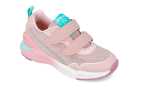Biomecanics niña deportiva rosa con puntera de goma y doble velcro.