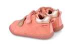 Botita rosa con doble velcro y estampado dorado  Garvalín 251304 (Tallas 20-25)