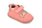 Botita rosa con doble velcro y estampado dorado  Garvalín 251304 (Tallas 20-25)
