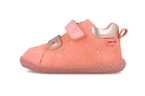 Botita rosa con doble velcro y estampado dorado  Garvalín 251304 (Tallas 20-25)