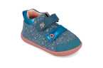 Botita azulón con doble velcro y estampado dorado  Garvalín 251304 (Tallas 20-25)