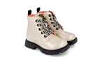 Botas Garvalín blanco metalizado niña | Glamour que aguanta el ritmo