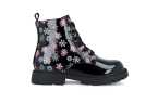 Botas Garvalín negras con flores | Comodidad con personalidad