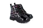Botas Garvalín negras con flores | Comodidad con personalidad