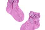 Calcetines de Hilo con Lazo para Bebé y Niña - Cóndor