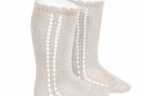 CALCETINES ALTOS CALADOS DE ALGODÓN CÓNDOR PARA NIÑOS