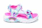 SANDALIA NIÑA SKECHERS CON LUCES Y VELCROS