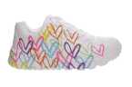 Zapatillas Skechers para niña – Diseño moderno con estampado de corazones