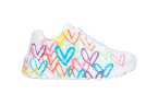 Zapatillas Skechers para niña – Diseño moderno con estampado de corazones