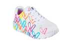 Zapatillas Skechers para niña – Diseño moderno con estampado de corazones