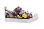 LONA SKECHERS NIÑA METALIZADA CON LUCES Y VELCRO