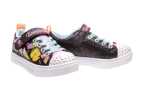 LONA SKECHERS NIÑA METALIZADA CON LUCES Y VELCRO