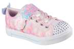 Skechers Twinkle Toes - Lona rosa con luces y detalles marinos