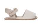 SANDALIA MENORQUINA INFANTIL RESPETUOSA PIRUFLEX – LINO BEIGE Y SUELA FLEXIBLE