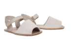 SANDALIA MENORQUINA INFANTIL RESPETUOSA PIRUFLEX – LINO BEIGE Y SUELA FLEXIBLE
