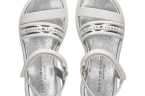 SANDALIA NIÑA TOMMY METALIZADA CON VELCRO
