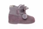 BOTA NIÑA DE ANTE CON CREMALLERA