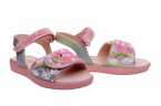 SANDALIA NIÑA LELLI KELLY EN GLITTER CON DOBLE VELCRO