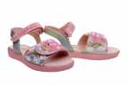 SANDALIA NIÑA LELLI KELLY EN GLITTER CON DOBLE VELCRO