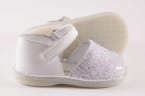 SANDALIA MENORQUINA GLITTER PRIMEROS PASOS CON VELCRO