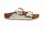 SANDALIA NIÑA BIRKENSTOCK METALIZADA CON DOBLE HEBILLA