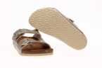 SANDALIA NIÑA BIRKENSTOCK METALIZADA CON DOBLE HEBILLA