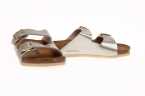 SANDALIA NIÑA BIRKENSTOCK METALIZADA CON DOBLE HEBILLA