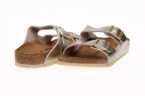 SANDALIA NIÑA BIRKENSTOCK METALIZADA CON DOBLE HEBILLA