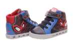 BOTA NIÑO GEOX SPIDERMAN CON LUCES Y VELCRO