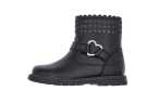 Bota niña Chicco  negra | Cremallera y tachuelas
