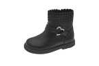 Bota niña Chicco  negra | Cremallera y tachuelas