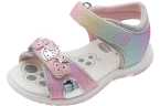 SANDALIA INFANTIL CHICCO MULTICOLOR CON GLITTER Y DETALLES DE FRUTAS