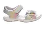 SANDALIA NIÑA CHICCO METALIZADA CON VELCRO