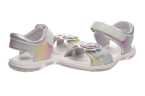 SANDALIA NIÑA CHICCO METALIZADA CON VELCRO