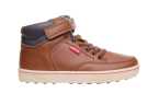 BOTA NIÑO LEVIS EN PIEL CON CORDÓN
