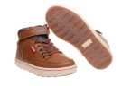 BOTA NIÑO LEVIS EN PIEL CON CORDÓN